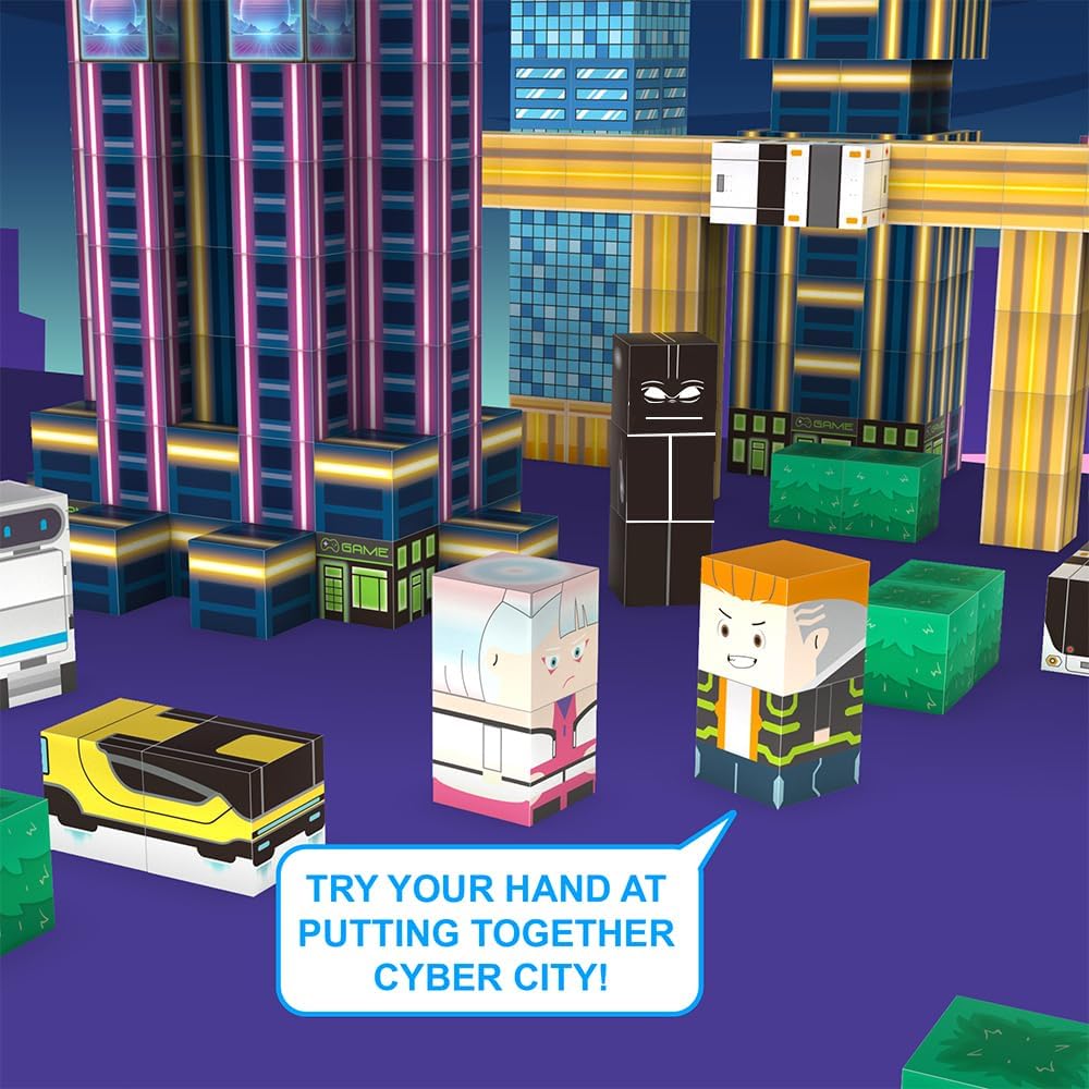 180PCS Magnetic Blocks, Building Blocks Cubes, Magnetic Cubes Kids Toys, Upgraded STEM Sensory Toys for Kids Ages 3+, Christmas Birthday Gifts for Boys Girls