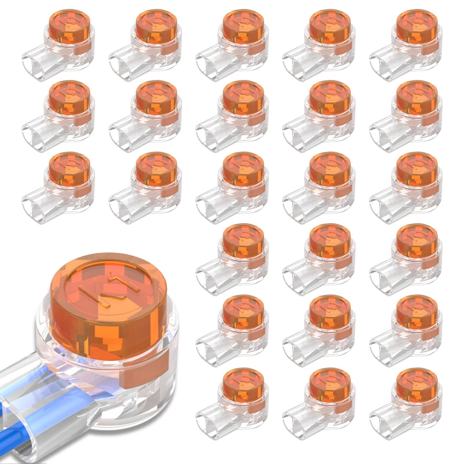 200 Pcs K1 Electrical Connectors Repair Jelly Crimps Gel Wire Connectors, Waterproof Cable Connectors