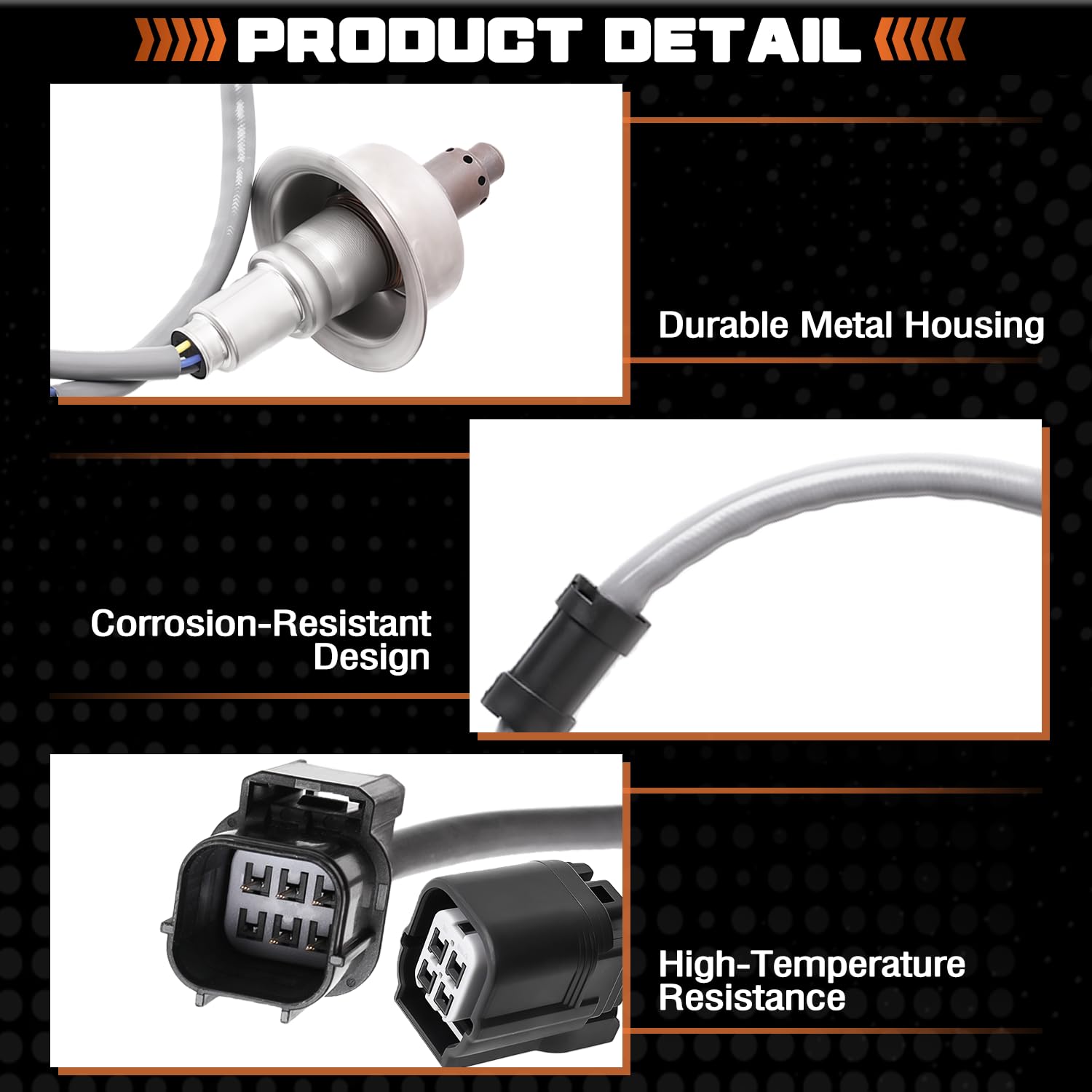 2Pcs Upstream Downstream Oxygen Sensor Fit for Honda Accord 2018-2021 Fit for Acura RDX TLX 2019-2021 Replaces 36531-6A0-A01 36532-6A0-A01 234-5726 234-8046 36531-6B2-A01 36532-6B2-A01