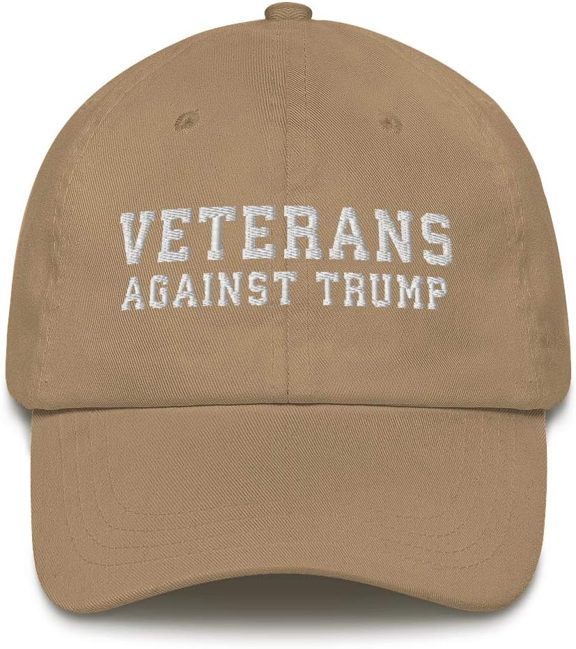 Veterans Against Trump Retro Flag Anti Trump Dump 45 2020 Baseball Hat