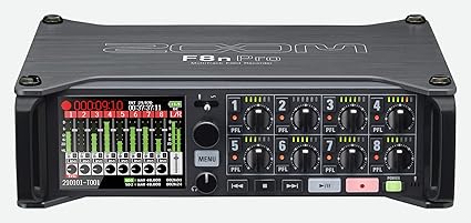 Zoom F8n Pro 8-Channel Multi-Track Field Recorder