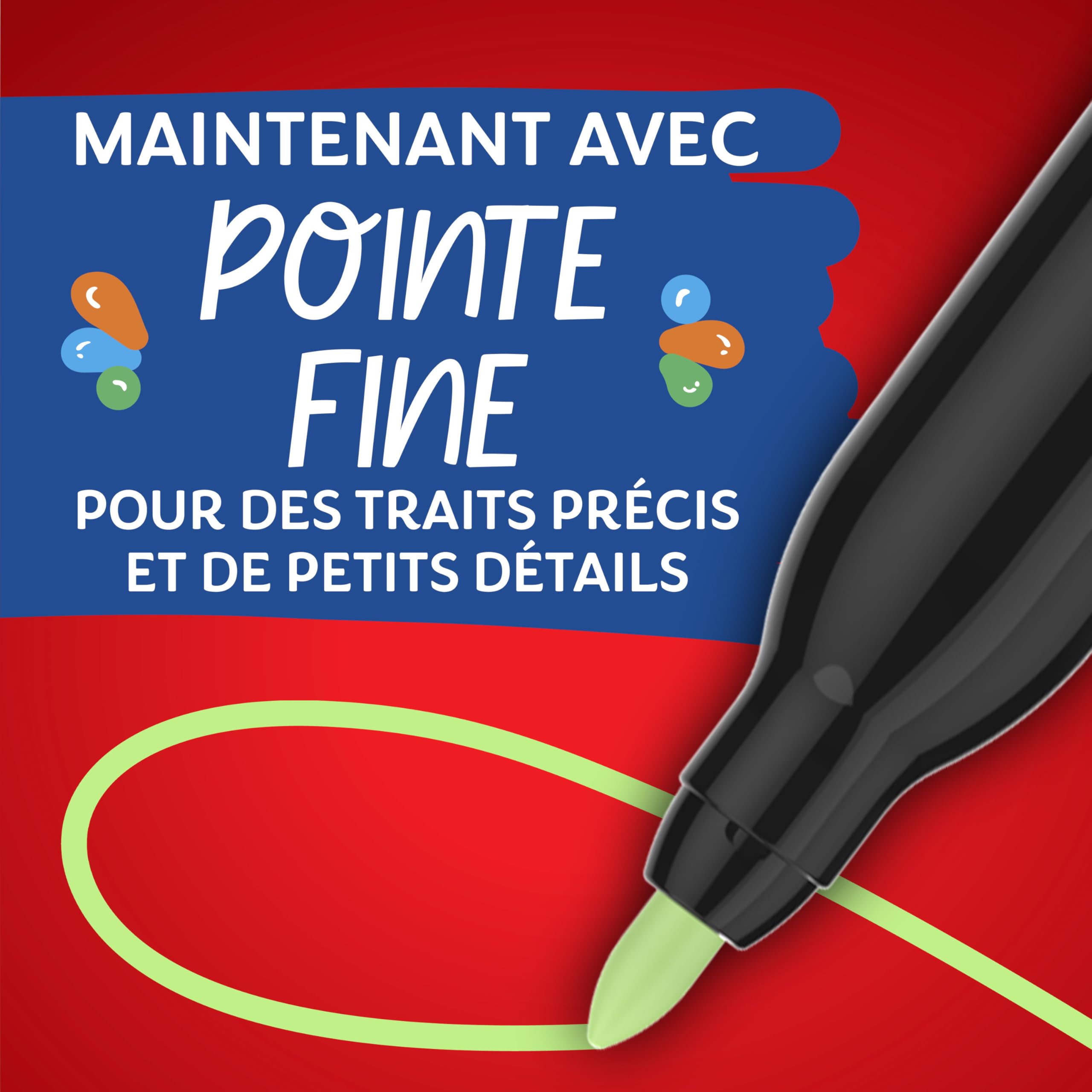 Sharpie Creative Marker – Lot de 36 stylos de peinture acrylique | Marqueurs de peinture à base d'eau | Encre sans bavure écrit sur la plupart des surfaces | Pointe fine | Fournitures d'artisanat et