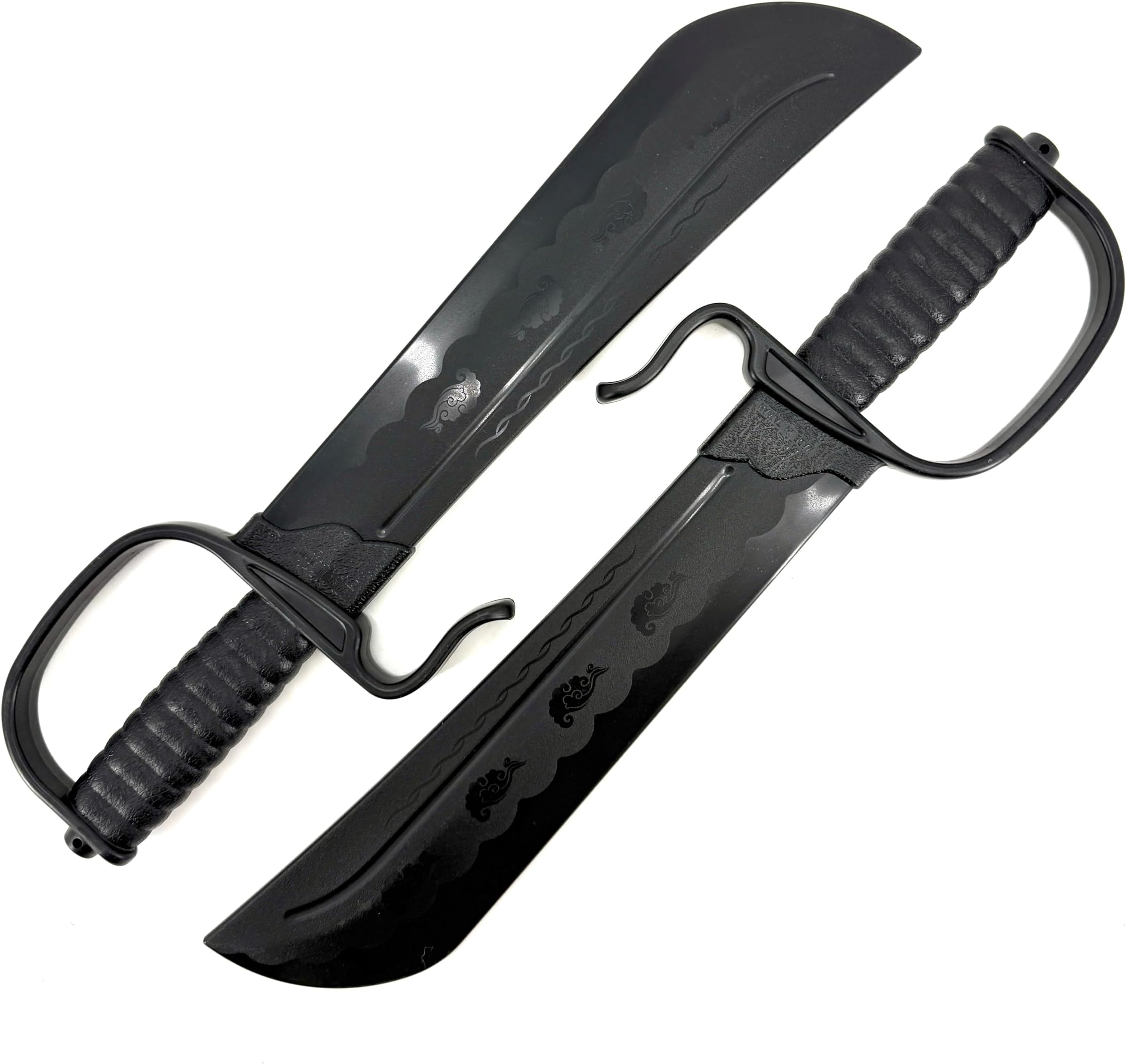 E-BOGU Black Polypropylene Wing Chun Sword Set of 2 (18")