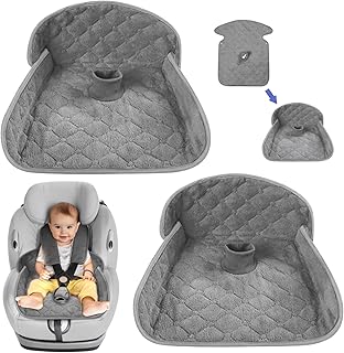 2 Pack Universal Kindersitz Protektor Pad für Töpfchen Training, Wasserdichte Schutzunterlage, Kindersitz Protektor mit Trockensitz, Windel Lecks für Toilettentraining, Fit Alle Größen Autositze- Grau