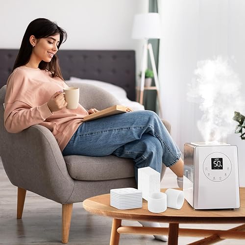 Vista 18 de Almohadillas aromáticas, 30 unidades, filtros de repuesto para humidificador compatibles con humidificadores LEVOIT LV600S, Classic300S, LV600HH