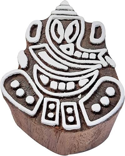 Miniatura 5 de Sello de bloque de impresión de madera religiosa Royal Kraft  DIY Henna tela textil papel arcilla cerámica bloque impresión sello THItag018