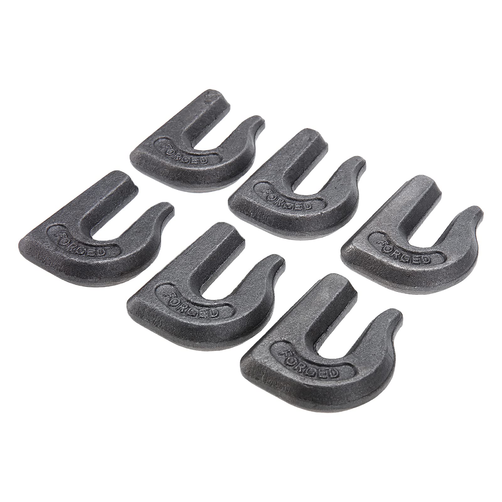 Confezione da 2 bulloni da 5/16" per trattore con gancio di fissaggio, in acciaio forgiato di grado 7, resistente con piastra di supporto, funziona bene per secchio, camper, UTV, camion