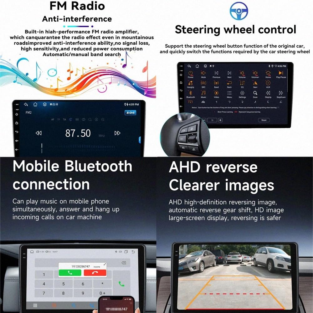 Radio Macchina Touch Screen per Holden Chevrolet Onix Cavalier 2020 2021 Wireless Carplay Android Auto Stereo Auto Bluetooth Ips con Pantalla Táctil con Gps, 4 Nucleo 2G+32G