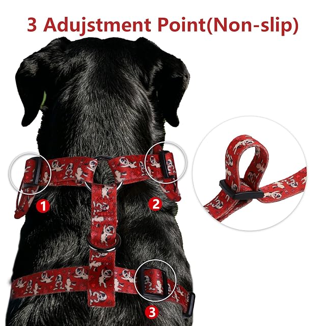 Foto 6 de 8 de COSYHOME LONDON - Arnés para perro, sin tirones, chaleco ajustable para pasear fácilmente, material…