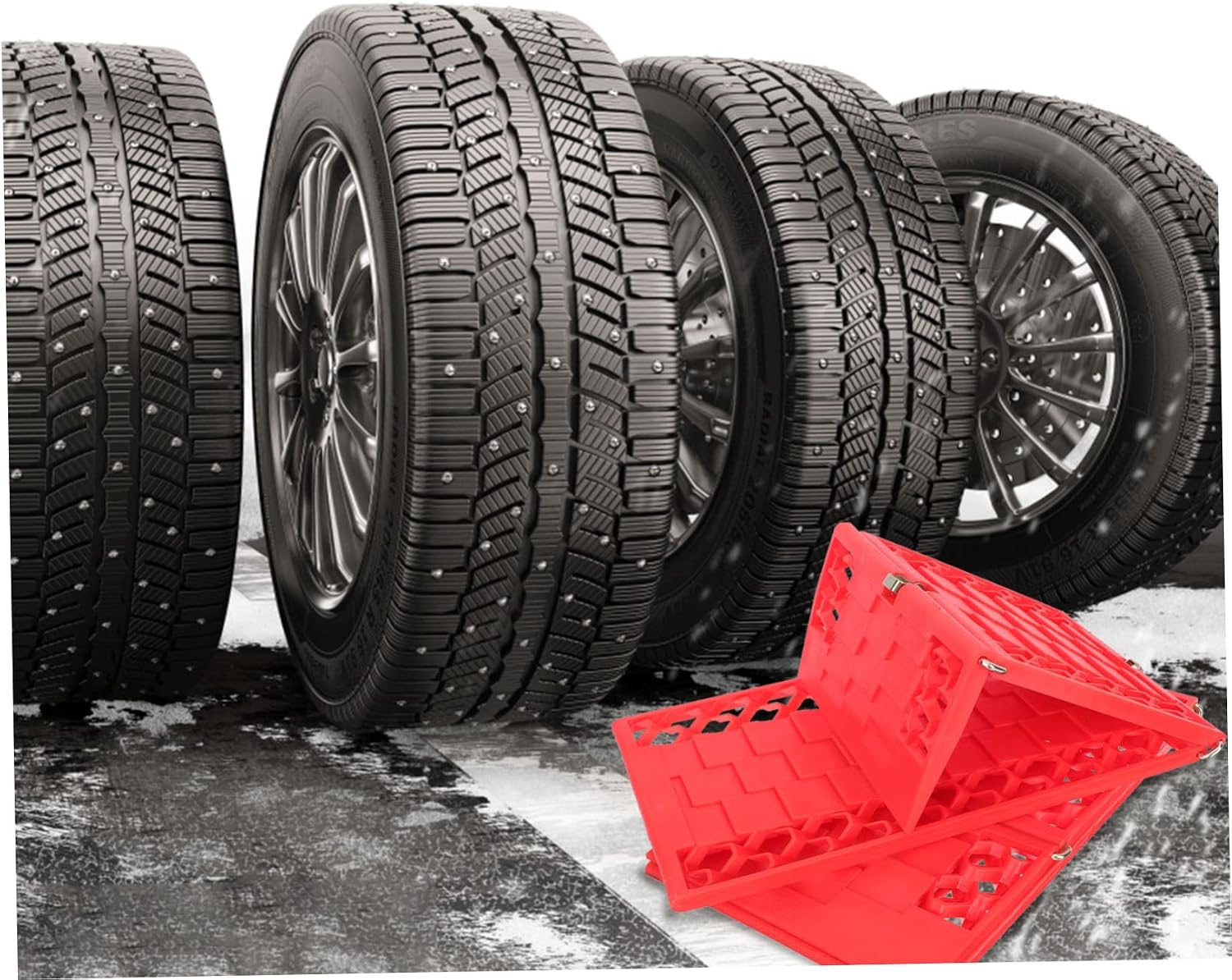 ABOOFAN Emergency Car Traction Board Snow Straps for Tire Grip for Truck Accessories