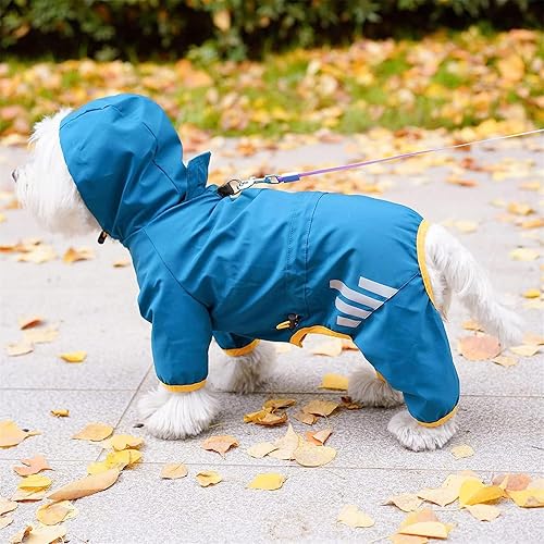 Miniatura 7 de Chamarras para perros, impermeable, ropa de senderismo, para cuatro estaciones, impermeable, para cachorros pequeños, medianos, suministros