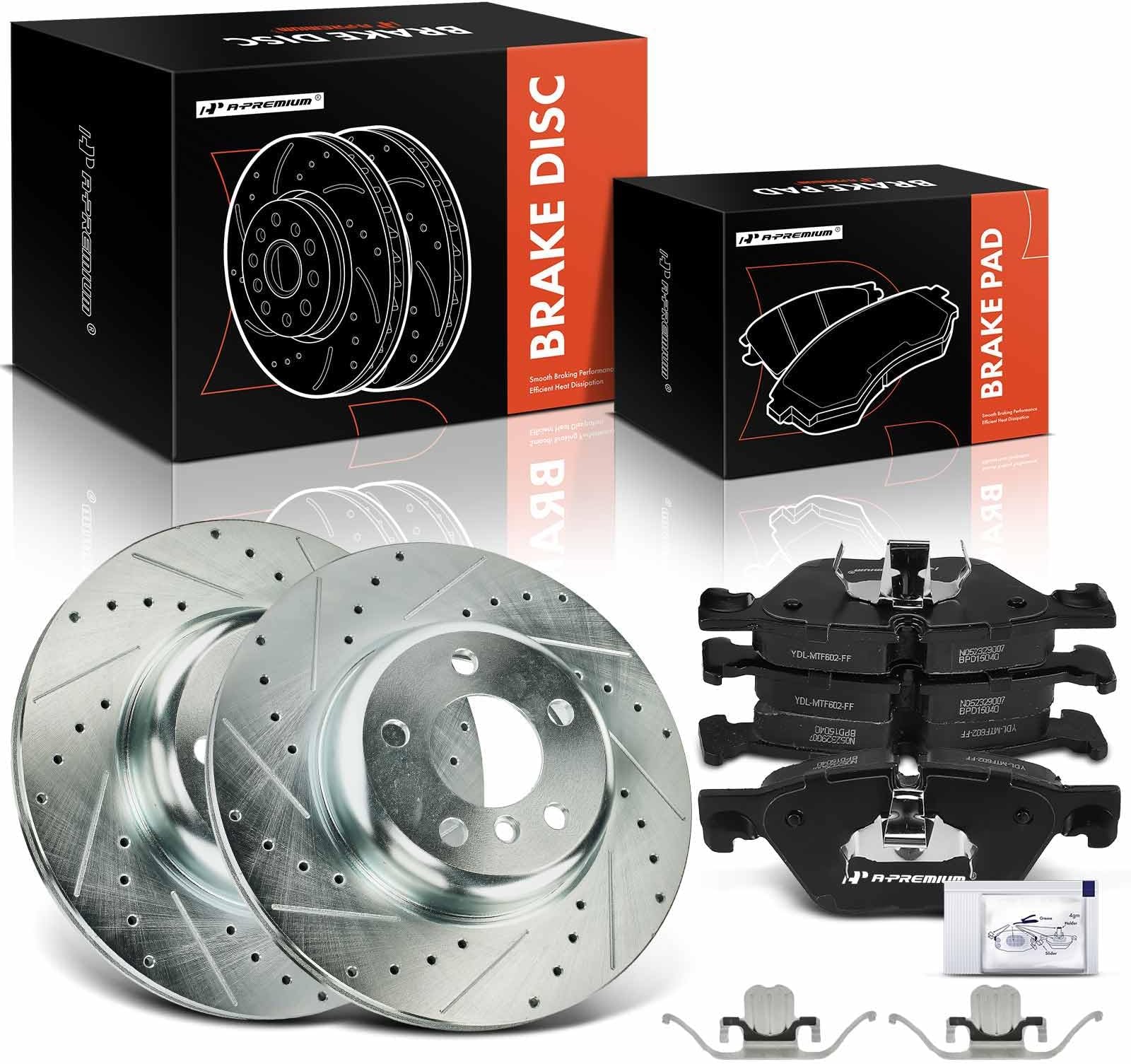 APremium 12.99 inch (330mm) Front Drilled and Slotted Disc