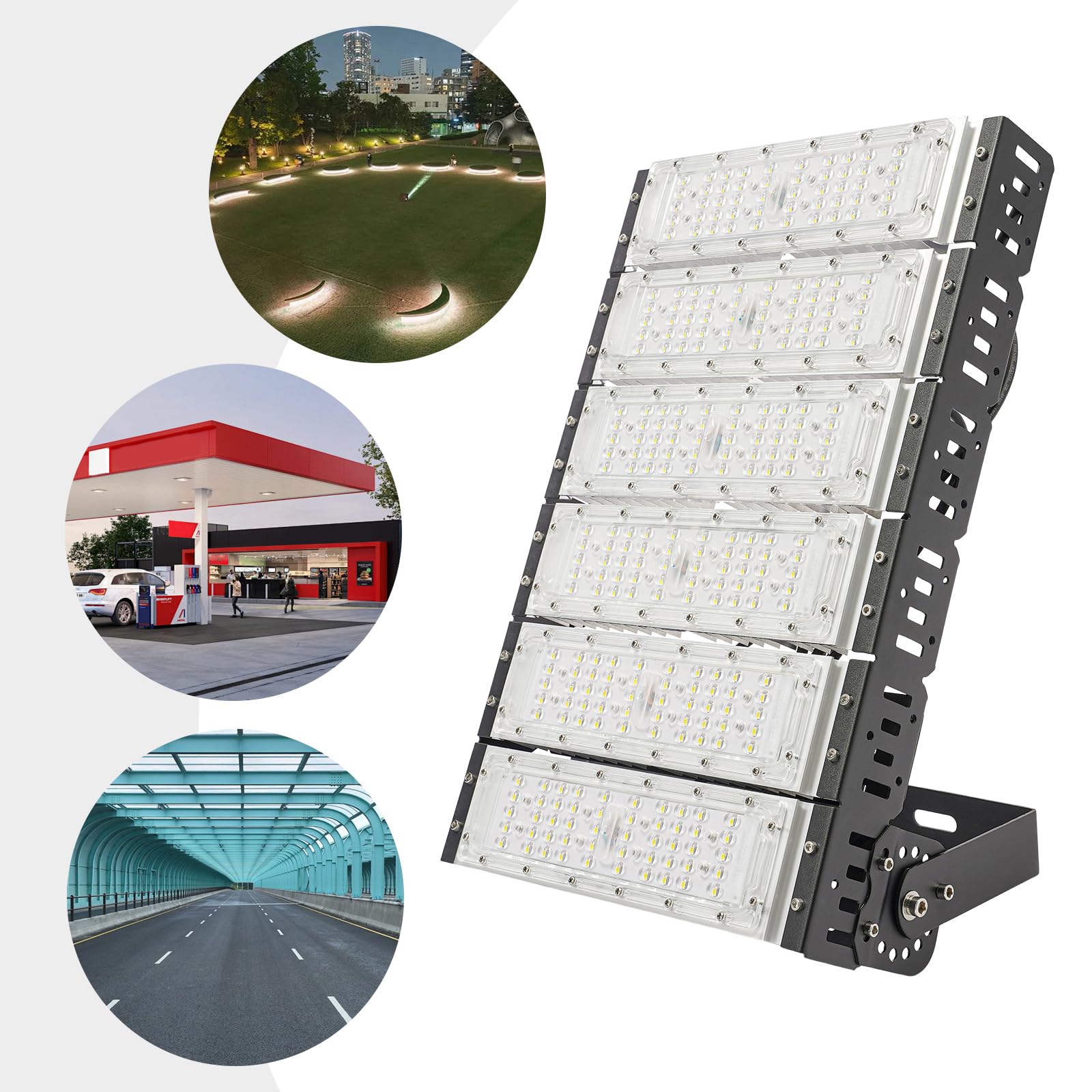 Draußen-Flutlicht,LED Flutlicht,LED-Stadion-Flutlicht Lampensockel kann um 180° gedreht werden,Wasserdichtes Flutlicht