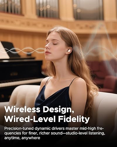 Miniatura 7 de SoundPEATS H3 Auriculares inalámbricos Bluetooth de alta resolución con LDAC, aptX sin pérdida, unidades triples (1DD+2BA), cancelación activa de