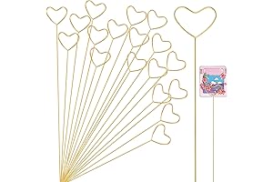 KALIONE 20Pcs Golden Metal Floral Card Clips Holders for Wedding Party Favor Table Number Holder