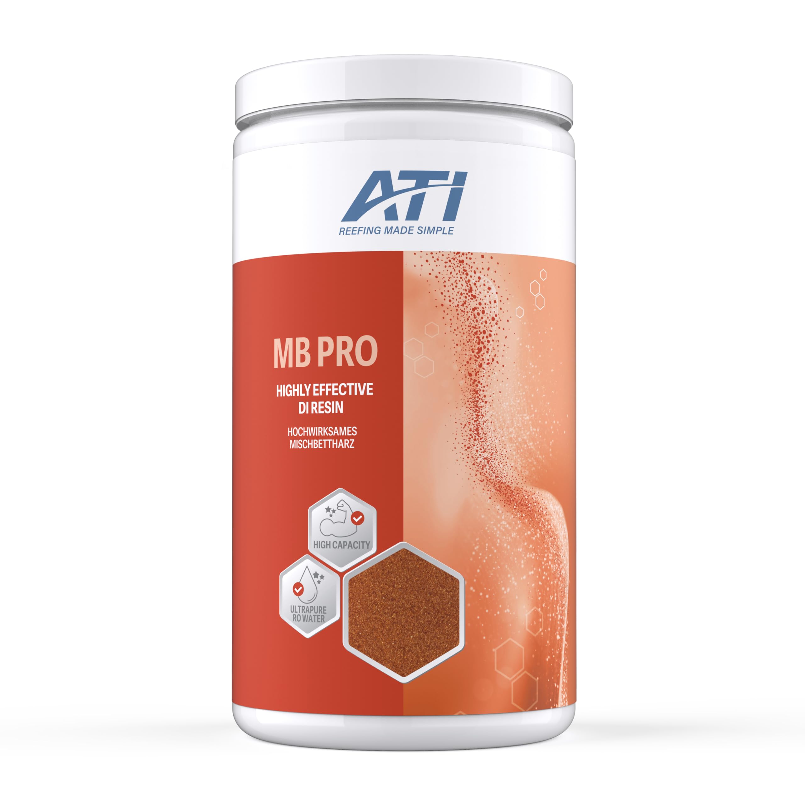 ATI MB Pro - Resina mista per impianti di osmosi, filtro per acqua pura, lega silicati, fosfati e nitrati, 2700 g/4000 ml
