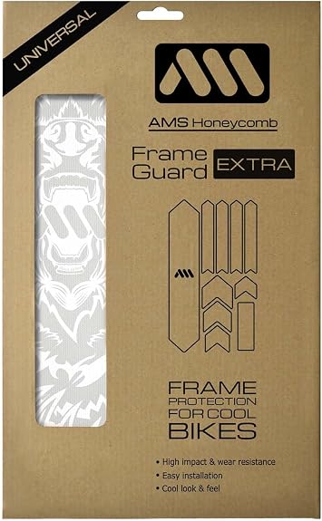 All Mountain Style AMS High Impact Frame Guard Extra Semi-transparent   Protects your bike from scratches and dings