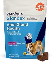 Vista 11 de Vetnique Glandex - Golosinas masticables suaves para glándulas anales con calabaza para perros, enzimas digestivas, suplemento de fibra