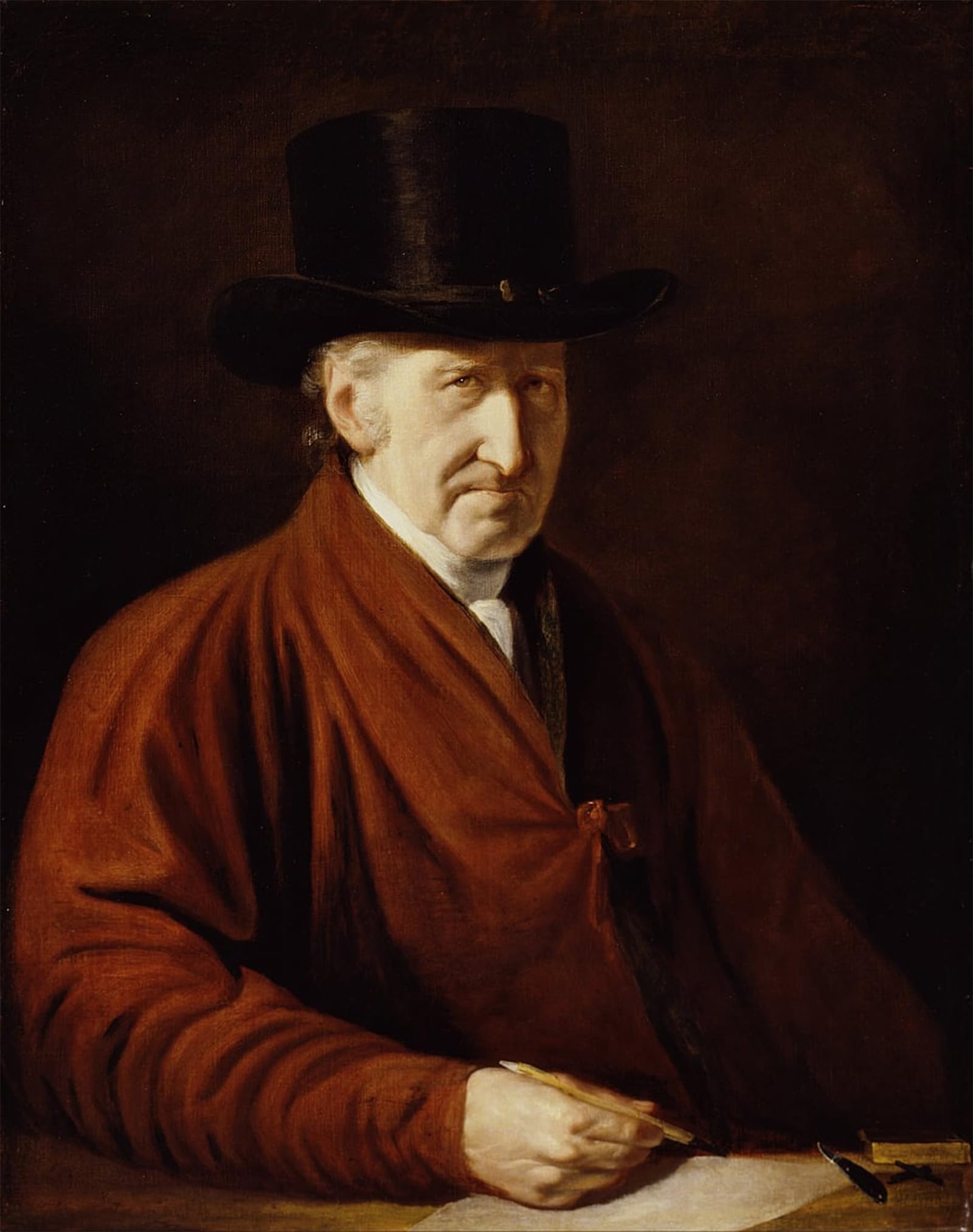 ARTXLXXBN Famous Painting Art Wall Decor Abstract Art Picture Self-portrait by Benjamin West Animal Pictures for Home Decor 60x90cm