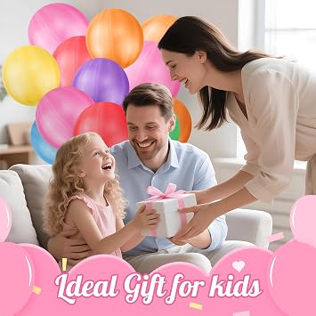 Chennyfun 50 x Large Punch Balloons for Kids, Vibrant Party Balloon for Kid, Ideal Party Bag Fillers for Kids' Birthday Party, Graduation, Fun Children’s Party Ideas - Thick & Strong - Easy to Inflate