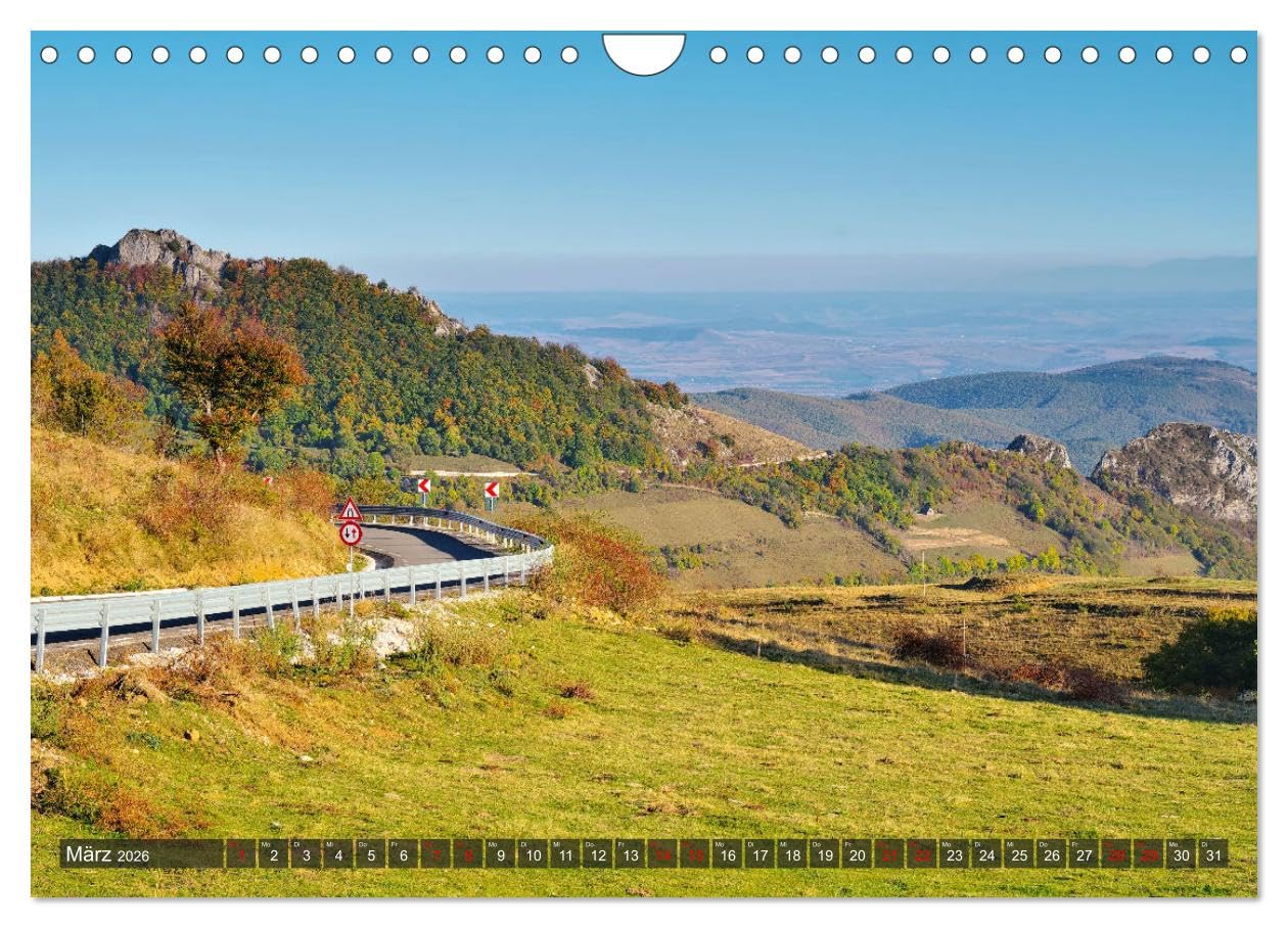 TransApuseni - Schönste Panoramastraße in Siebenbürgen (Wandkalender 2026 DIN A4 quer), CALVENDO Monatskalender: Landschaftliche Schönheit in den rumänischen Bergen