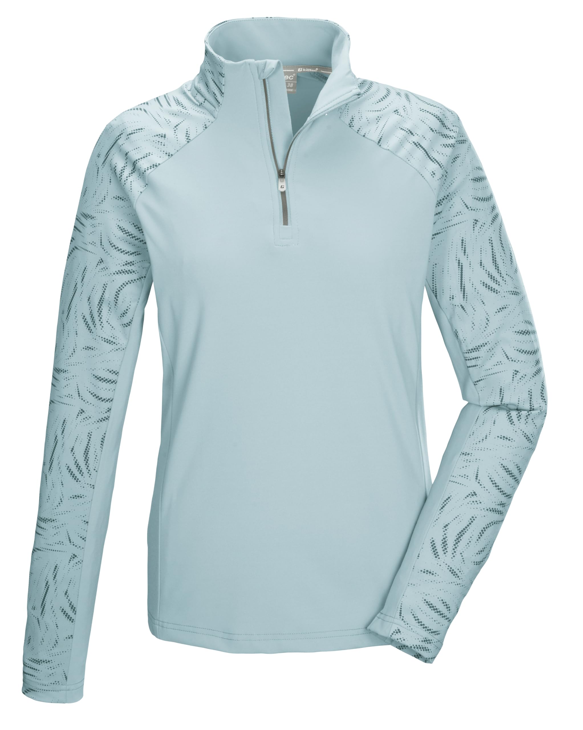 Killtec Damen Funktionsshirt/Fleeceshirt mit Stehkragen und Reißverschluss