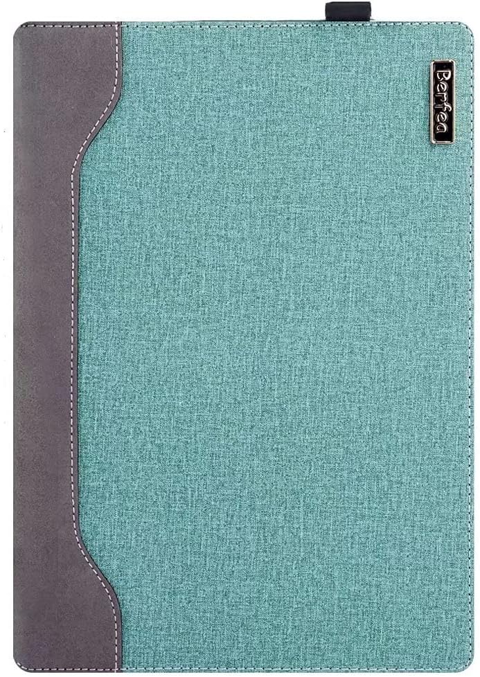 Protective Case Cover for 14" Lenovo ThinkBook 14s/14s-IML 2020/14s Yoga/14 G2 Laptop Sleeve, Unisex, Pink, Faux Leather, Adjustable Stand, Water Resistant, For Traveling, Working, Studying