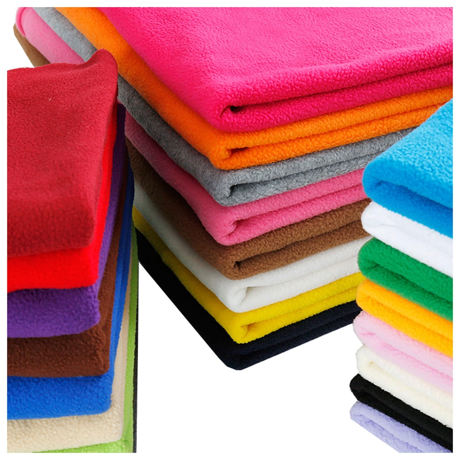 Polar Fleece Anti Pill Fabric for Crafts, Washable Soft and Fluffy Faux Fleece Material, Polyester Plush Fleece Cloth for DIY Projects Sewing Handmade Dolls (Color : Golden Yellow)