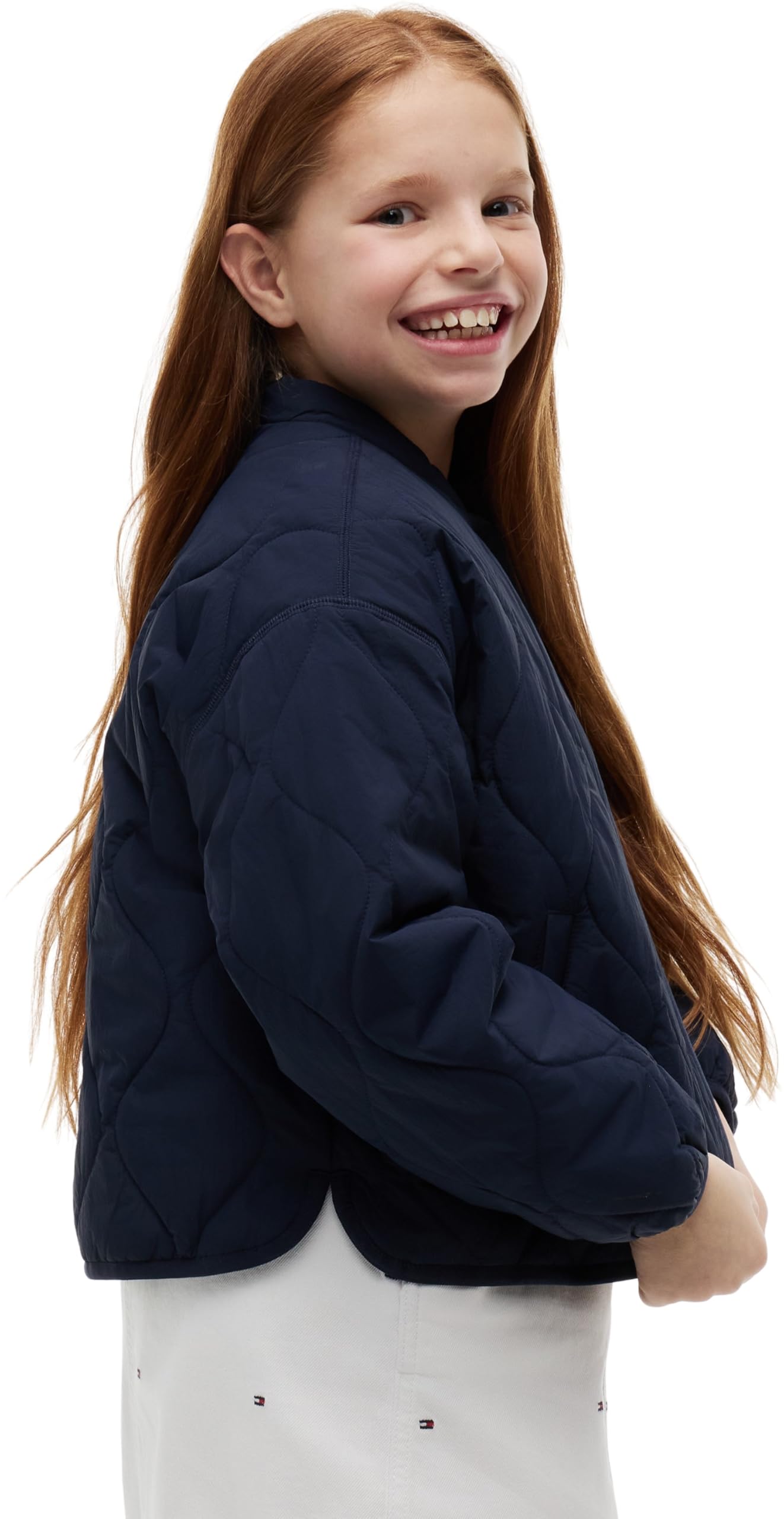Tommy Hilfiger Mädchen Quilted Jacket Kg0kg09373 Andere Jacken