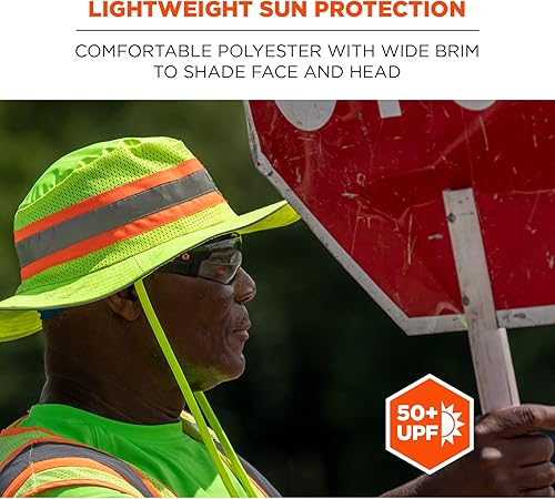 Miniatura 3 de Ergodyne Chill Its 8935CT - Sombrero de sol de enfriamiento de PVA, alta visibilidad, reflectante