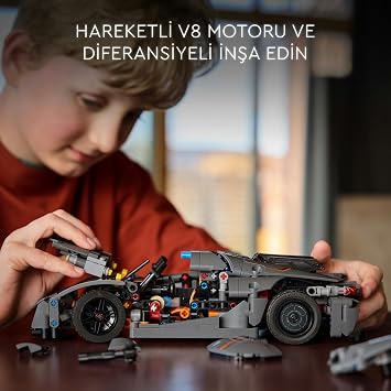 LEGO Technic Koenigsegg Jesko Absolut Gray Hyper Car 42173 - Toy Making Set for Kids, Birthday Gift Idea (801 Pieces)