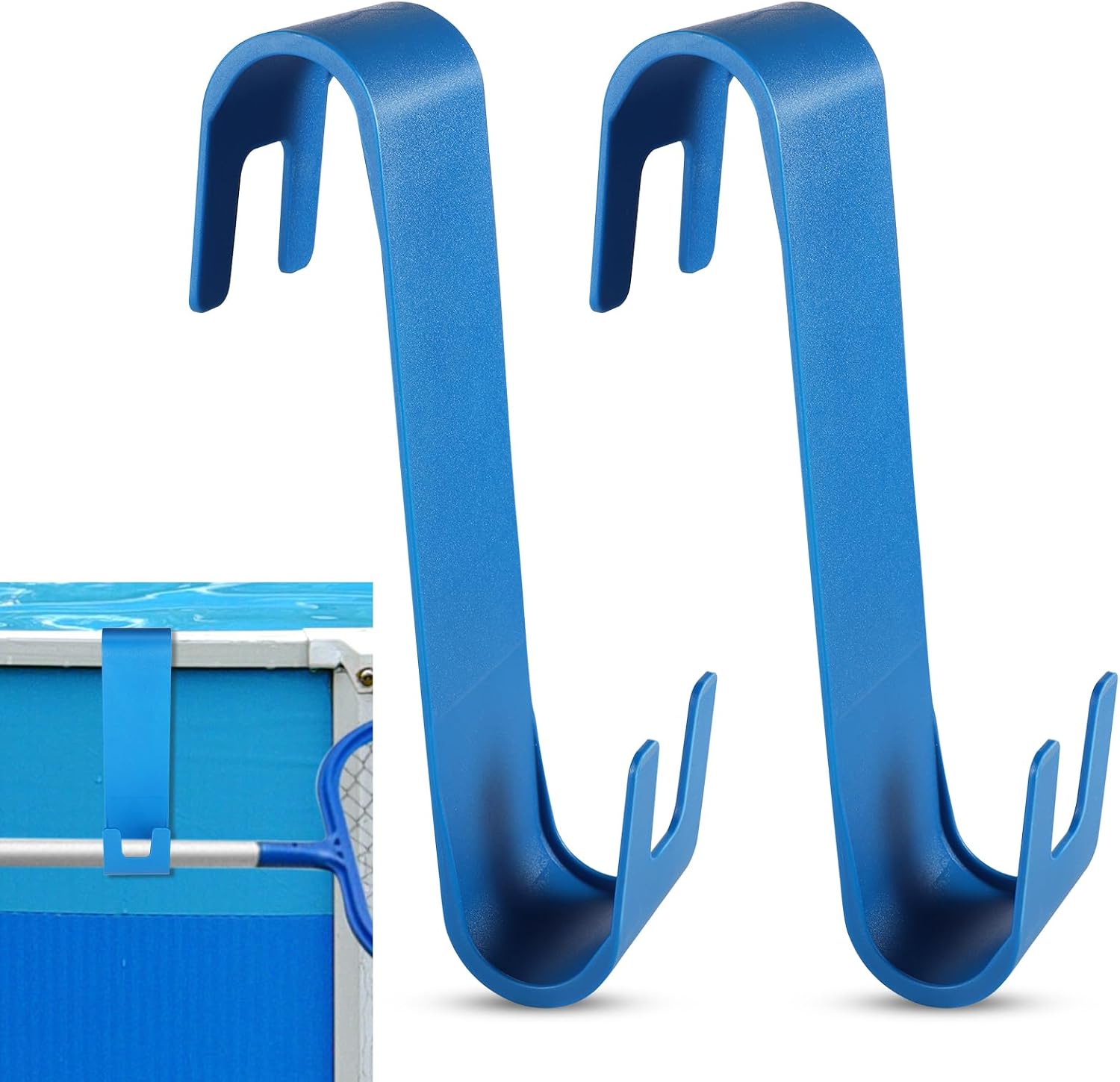 Amazon.com : 2pcs Poolside Pool Leaf Skimmer Net Holder, Pool Pole ...