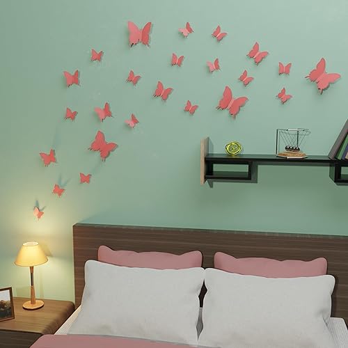 Miniatura 3 de 24pcs 3D Mariposa Mural Pegatinas I Pegatinas de Pared Pegatinas para el Hogar y la Decoración de Habitaciones I Múltiples Opciones de