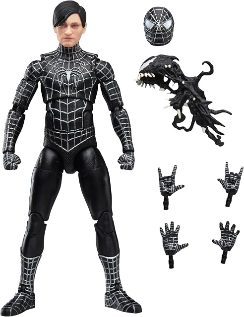 Marvel Legends Series Homme-araignée, homme-araignée 3 Recueillir 6 Figure d'action de pouce avec accessoires Symbiote