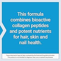 Vista 6 de Life Extension Fórmula de colágeno Plus para cabello, piel y uñas, promueve la salud del colágeno y la queratina, con niacina, vitamina B6, biotina