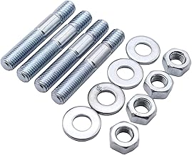 4PCS Carburetor Carb Studs Kit 5/16" x 2" Fits for Holley, Edelbrock, Barry Grant, Demon