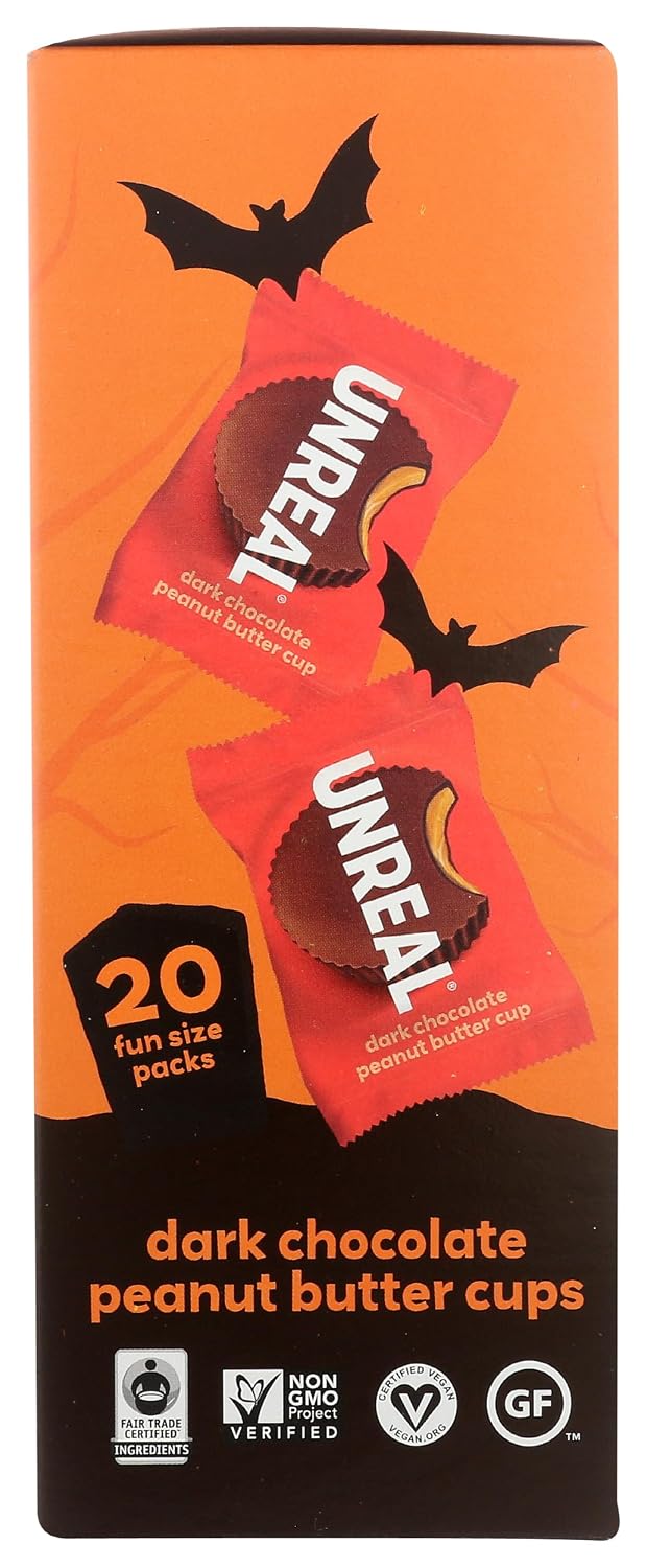 UNREAL Halloween Dark Chocolate Peanut Butter Cups, 10.6 OZ image 4