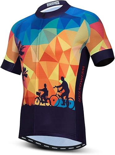 Vista 80 de Hotlion Verano Ciclismo Jersey Hombres Mountain Bike Jersey Secado rápido Bicicleta Camisa Manga Corta Ciclismo Ropa