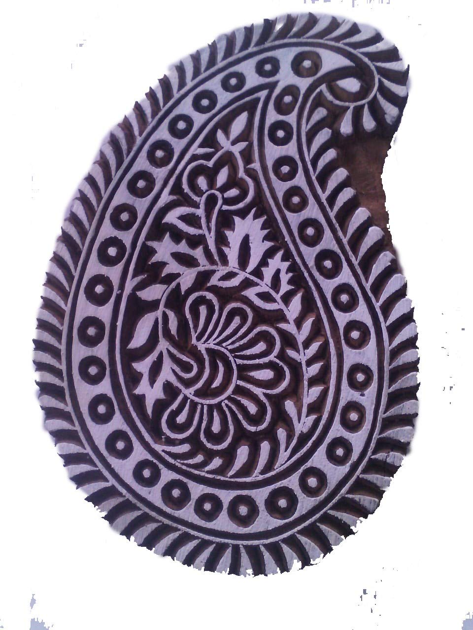 Artsy Fartsy Crafts Mughal Design Wooden Printing Stamp Block Hand