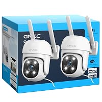 GNCC GK2 Kit 2 Telecamera Wi-Fi Esterno 1080P Videocamera PTZ 360°