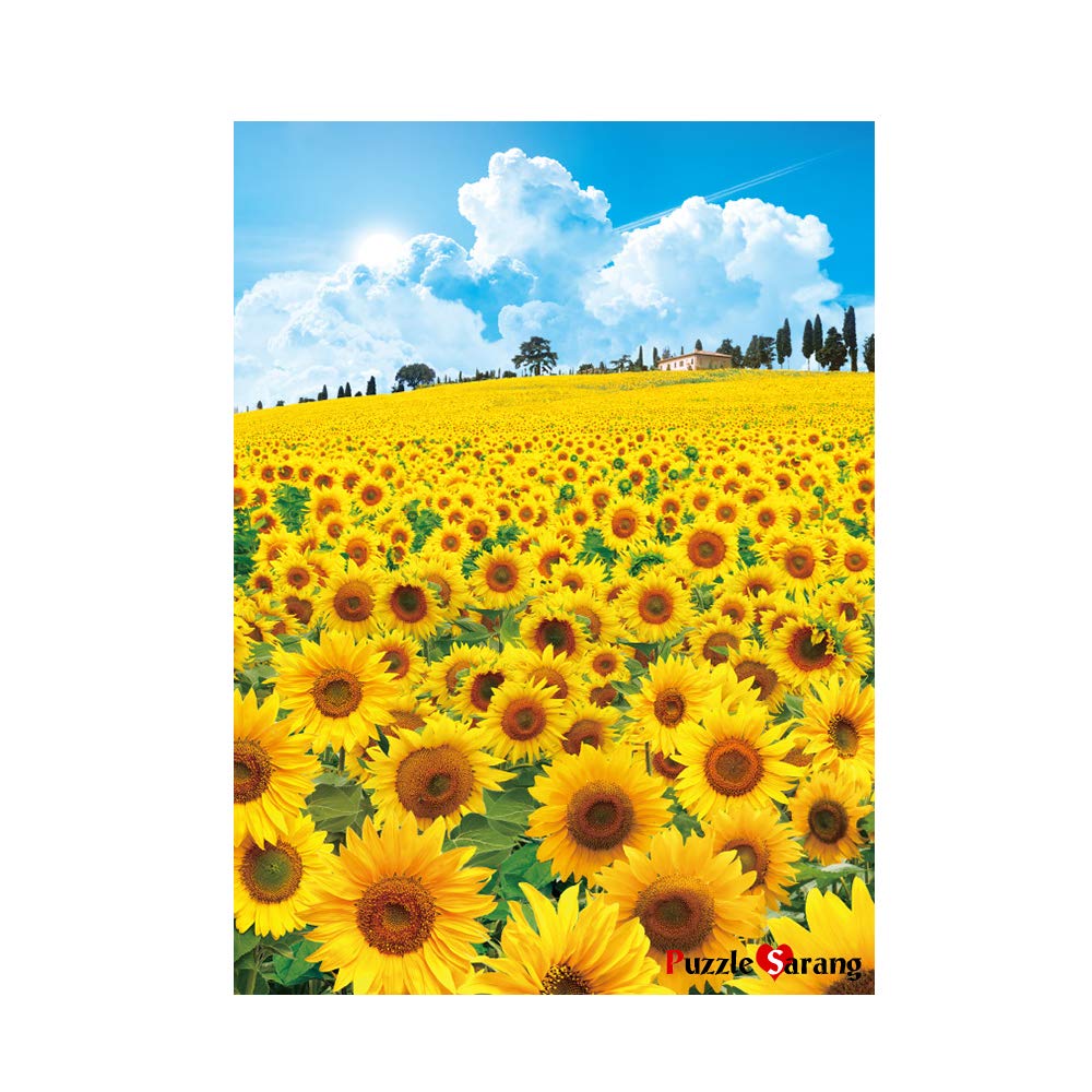 Sunflower Hill 500 Piece Jigsaw Puzzle [Pouch Included]