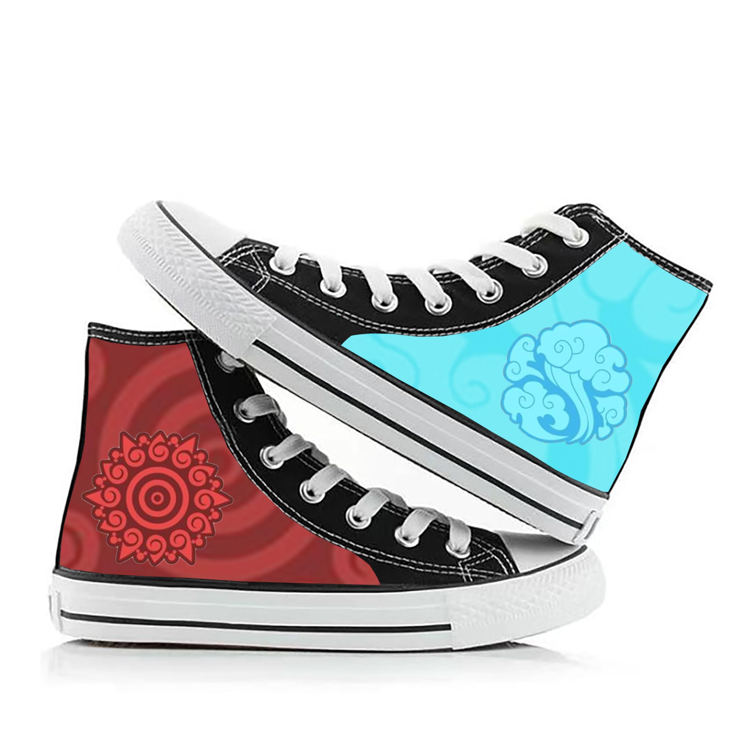 SPSMOKH Mo Dao Zu Shi Anime High-Top Canvas Sneaker Wei Wuxian/LAN Wangji Figura Anime Zapatos de Lona Zapatos Casuales para Mujer y Hombre Zapatillas Deportivas