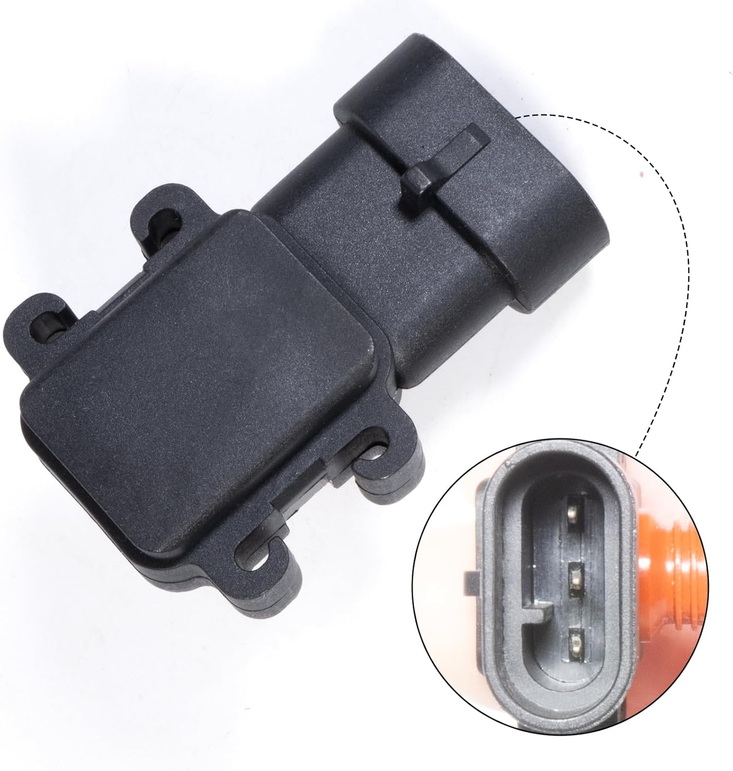 12623671 Manifold Pressure MAP Sensor Compatible with Gmc Savana 3500 2006-2010 6.6L,Savana 2500 2006-2010 6.6L,Sierra 3500 2001-2010 6.6L,Sierra 2500 2001-2010 6.6L,Sierra 3500 Classic 2007