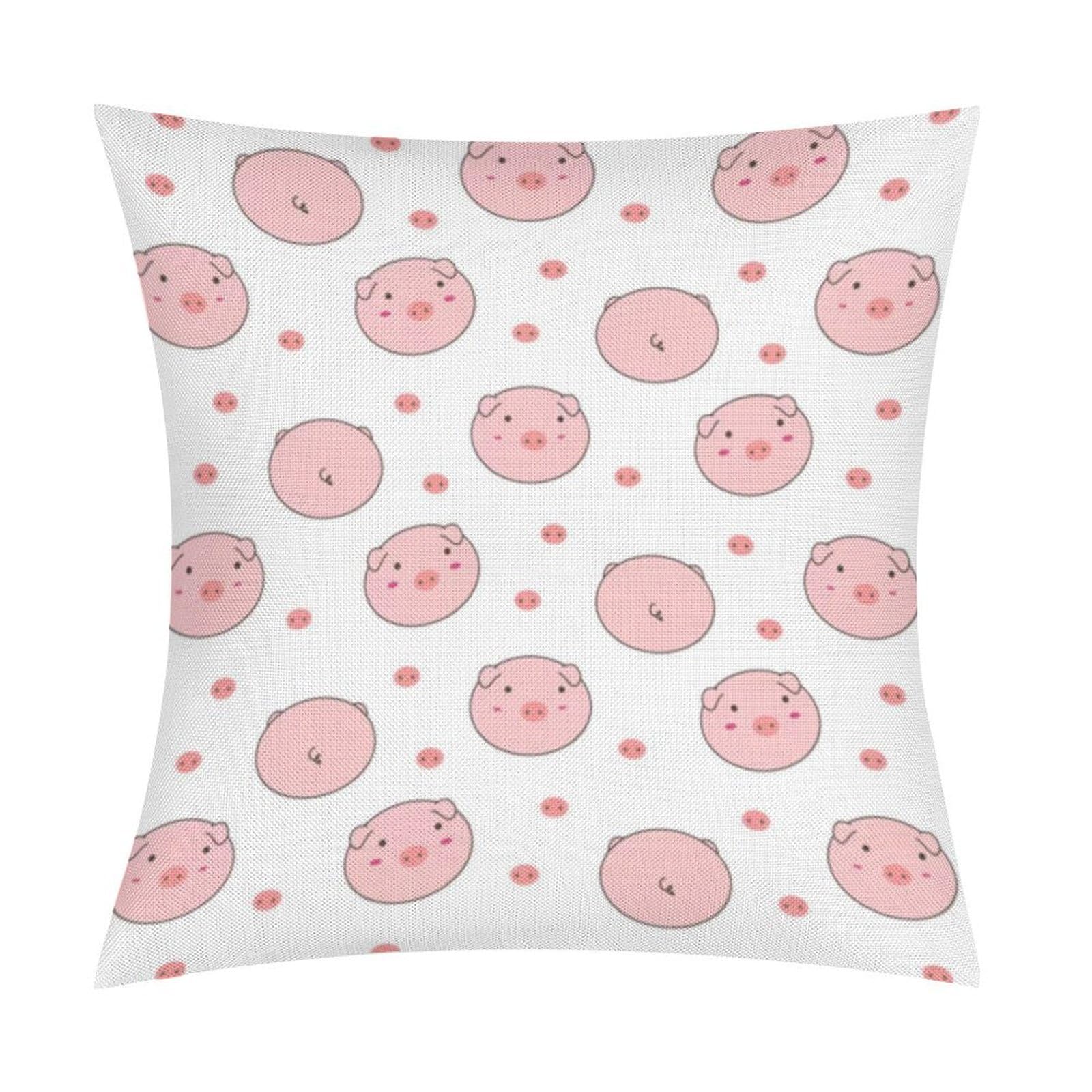 Adfgyerh Style Smiling Pillow Covers Soft And Comfortable Invisible Zipper ，Home Decor 18X18 Inch Edging Technology，Throw Pillow Covers For Couch Sofa Bedroom Living Room.