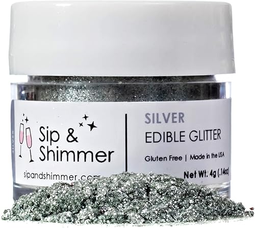 Miniatura 10 de Sip & Shimmer Bebida iridiscente rosa y purpurina para hornear  Fabricado en los Estados Unidos  Sin gluten y sin frutos secos  Kosher y Halal