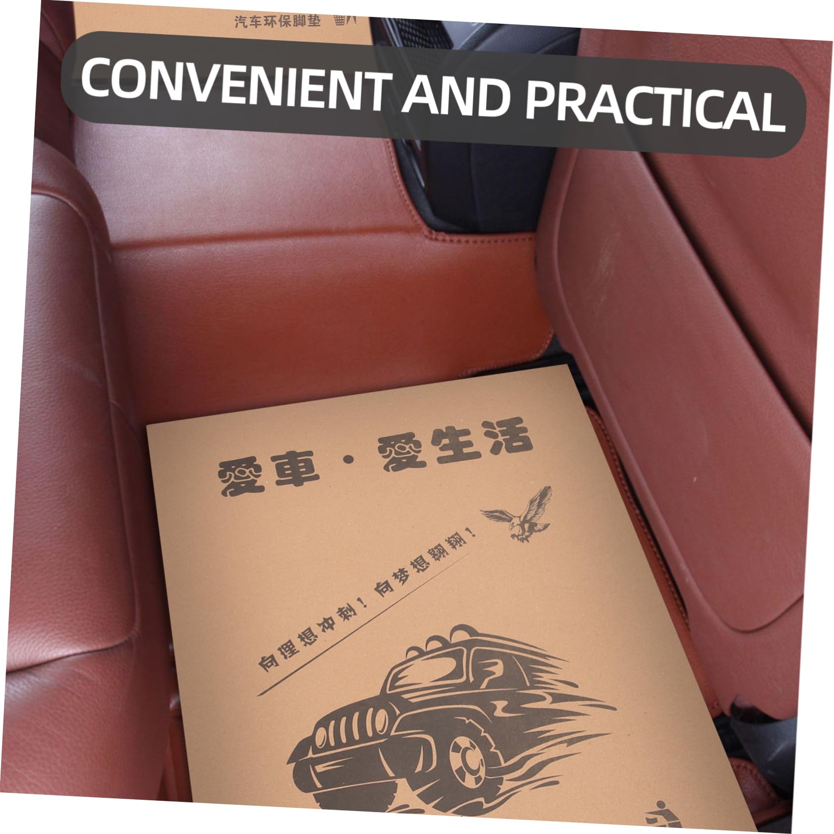 Tapis de Sol Automobiles Jetables pour Voiture, Lot de 50 en Papier