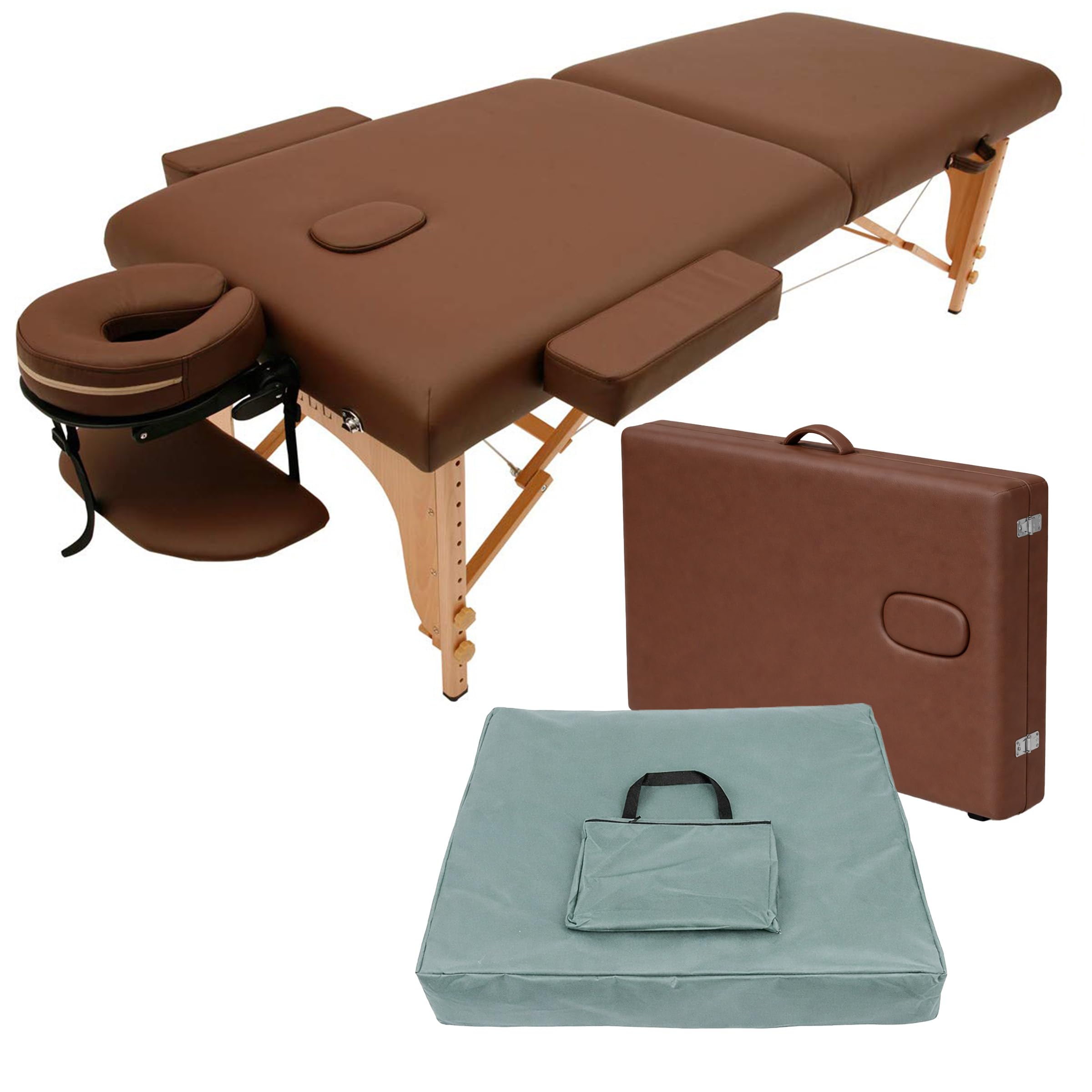 Amazon.co.jp: 低反発 折りたたみ マッサージベッド 全2種 木製・有孔