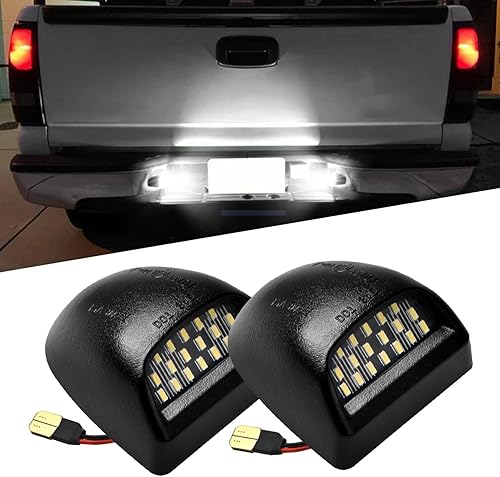 Miniatura 9 de Conjunto de lámpara de matrícula LED completa para Chevy Silverado GMC Sierra 15-22 Colorado Canyon Pickup Truck 6000K blanco, Plug N Play, 2