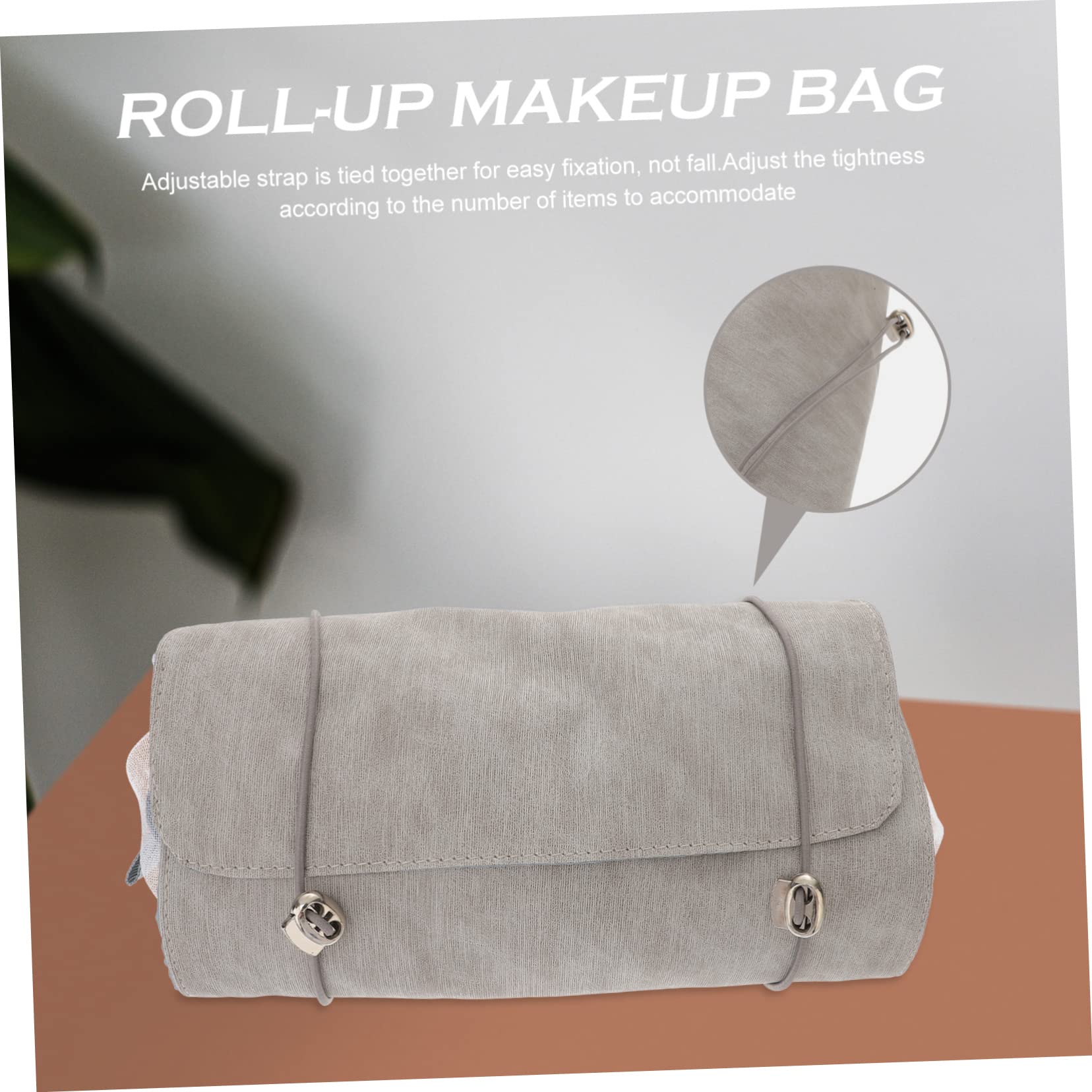 Healeved 3piezas Bolsa De Maquillaje Enrollable y Detachable para Organizador De Cosméticos Multifuncional Neceser Capacidad Alta y Asas para Mujeres y