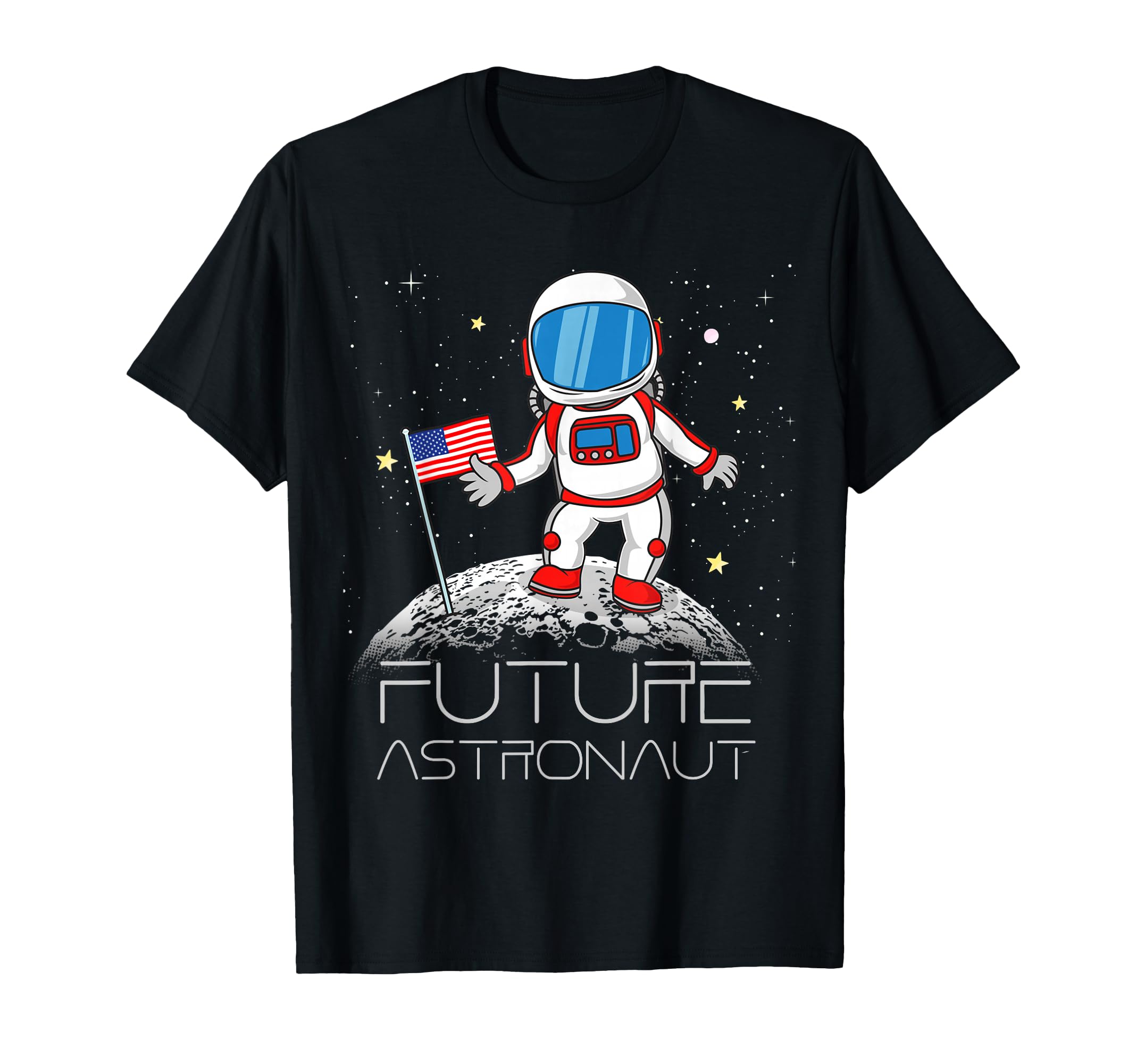 Kids Future Astronaut Man On The Moon Astronomy Gift T-Shirt